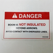 DECAL, BM NOT INSULATED BEYOND